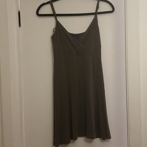 Ribbed skater swing dress